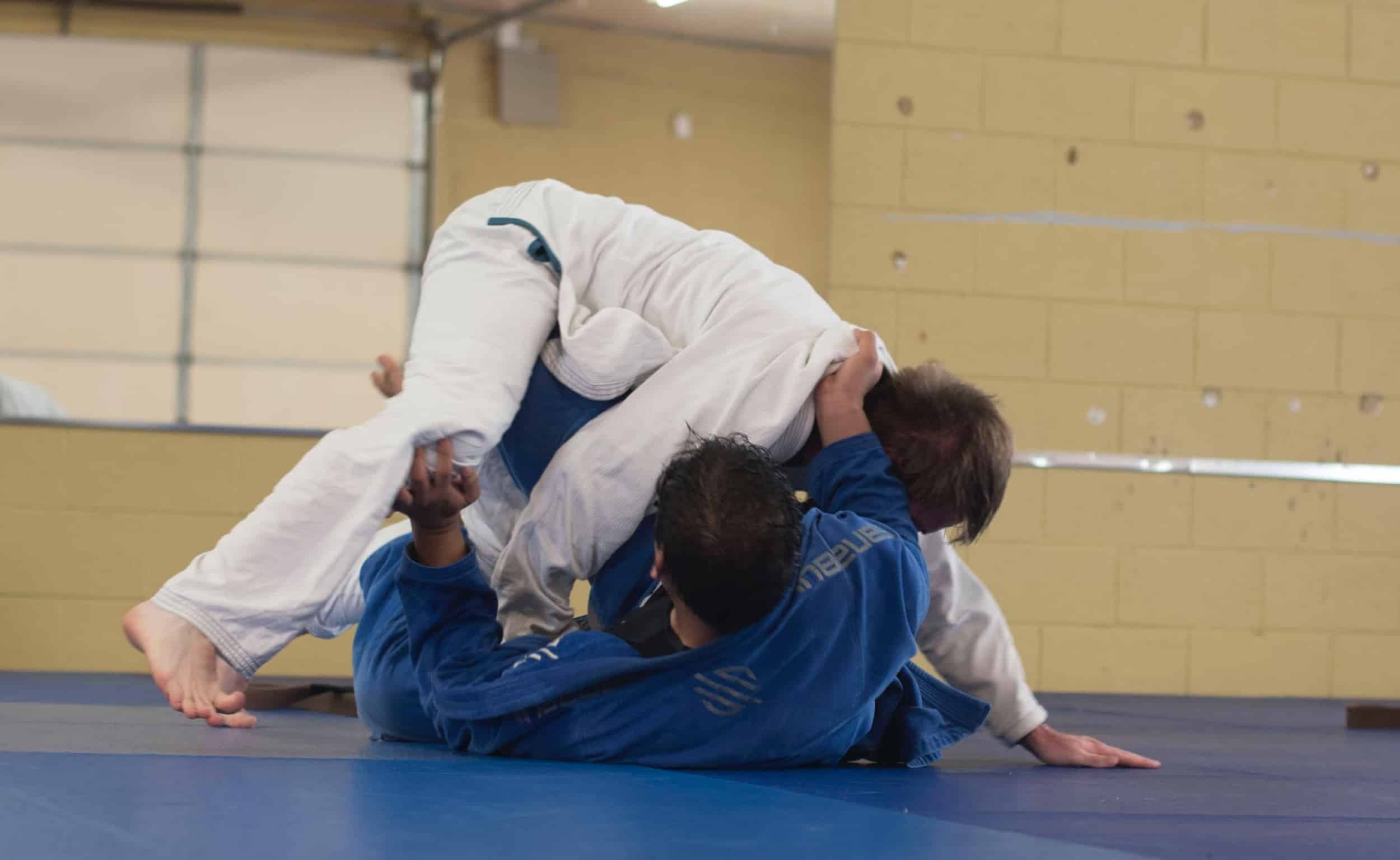 Arizona Fighter Foundation Students Practicing Jiu Jitsu on mat